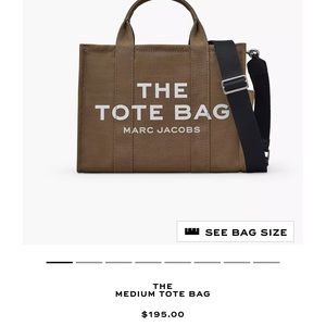 Medium Marc Jacobs The Tote Bag in slate green.